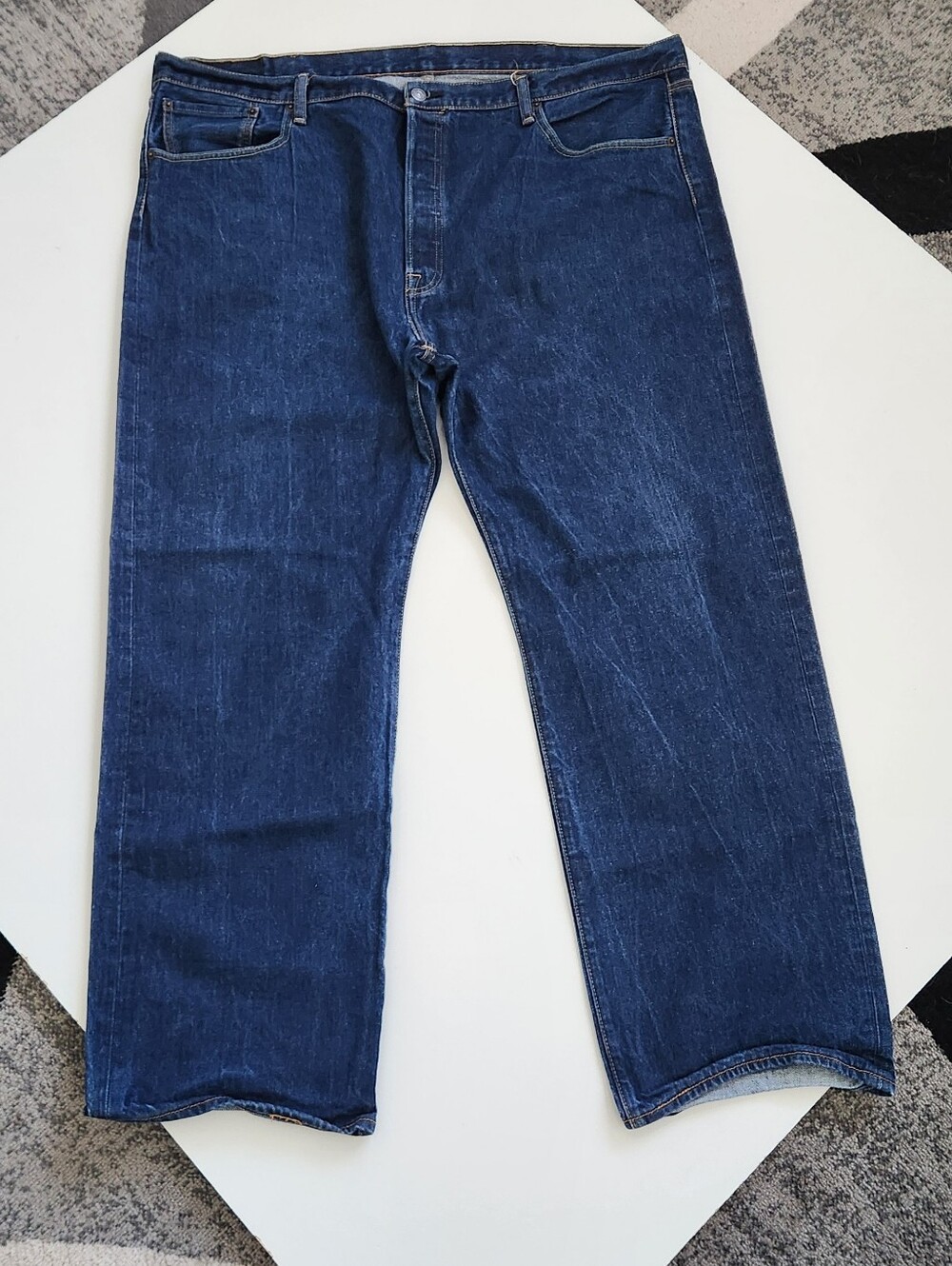 Levi's 501 Original Fit Jeans Men's Size W46 L32 Dark Wash